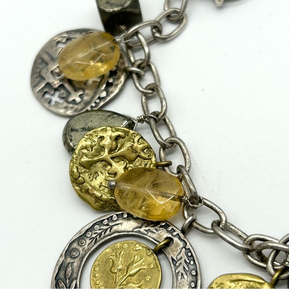 Silpada Perfect Composition Sterling and Brass Charm Bracelet - Picture 5 of 7